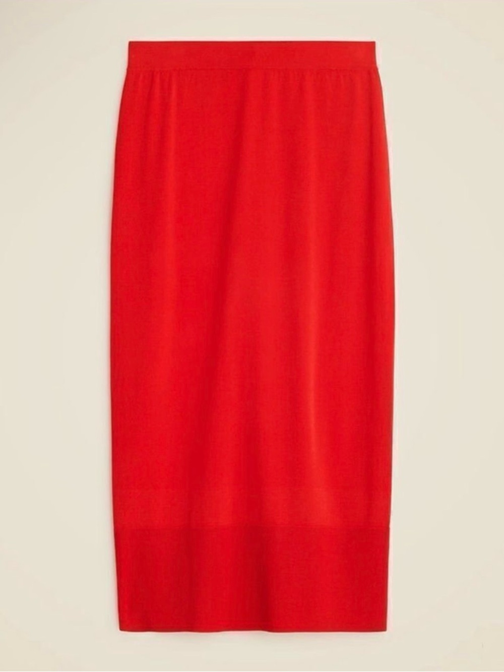 J. Crew bright red sweater pencil skirt